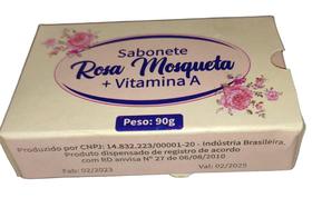 Sabonete Rosa Mosqueta com Vitamina A 90g Rugas e Marcas de Expressão - Baruc