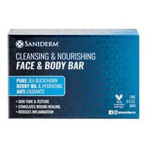 Sabonete Saniderm para rosto e corpo 99g de óleo de espinheiro marítimo Sabonete Saniderm para rosto e corpo 99g de óleo de espinheiro marítimo