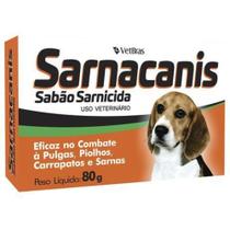 Sabonete Sarnacanis Sarnicida Cães - 80gr - Vetbras Sabonete Sarnacanis Sarnicida Cães - 80gr - Vetbras