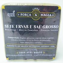 Sabonete Vegan Descarrego Sal Grosso Sete Ervas 120G - Mana Om By Sh8