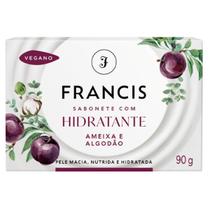 Sabonete Vegano Barra Hidratante Ameixa Algodão Francis 90g