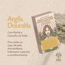 Sabonete vegetal argila dourada