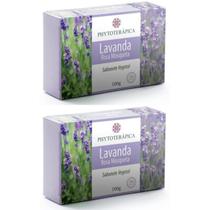 Sabonete Vegetal De Lavanda com Rosa Mosqueta Phytoterápica 100gr - Kit 2 Unidades