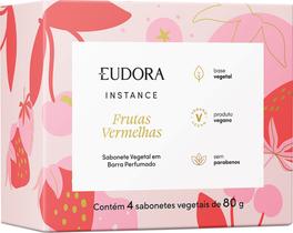Sabonete Vegetal em Barra Perfumado Instance Frutas Vermelhas 4x80g