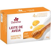 Sabonete Vegetal Leite De Aveia Mel Puro 90g Davene