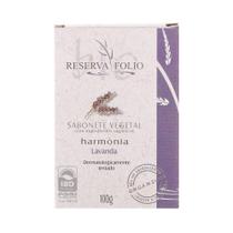 Sabonete Vegetal Orgânico Harmonia Lavanda 100g Reserva Folio