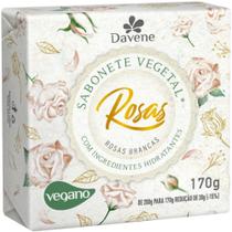 Sabonete Vegetal Rosas Brancas 170G Davene Sabonete Vegetal Rosas Brancas 170G Davene