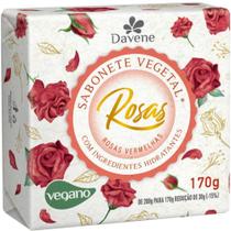 Sabonete Vegetal Rosas Vermelhas 170G Davene