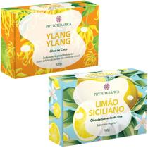 Sabonete Vegetal Ylang Ylang+Limão Siciliano 100g Com 2