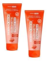 Sabonete Vitamina C Anti Idade Clareador 100Ml Dermachem 2Un