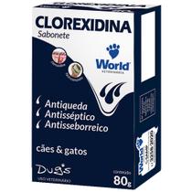 Sabonete World Veterinária Dug's Clorexidina Cães & Gatos - 80 g