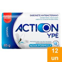 Sabonete Ypê Antibac Action Original 85g - Embalagem com 12 Unidades