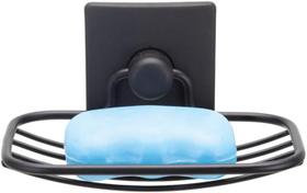 Saboneteira Arthi Preto Design Moderno e Clean Suporte Prático Instalação com Fita 3M Saboneteira Arthi Preto Design Moderno e Clean Suporte Prático Instalação com Fita 3M