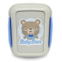 Saboneteira Baby Azul Porta Bebê Sabonete com Trava Usual