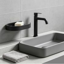 Saboneteira Clio Em Aço Inox Suporte Para Banheiro, Pia, Box e Lavabo Acessório Grego Metal Saboneteira Clio Em Aço Inox Suporte Para Banheiro, Pia, Box e Lavabo Acessório Grego Metal