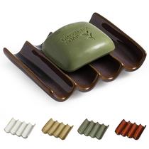 Saboneteira Cormomu Ceramic Bar Saboneteira Roxa para Banheiro