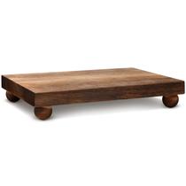 Saboneteira de cozinha com suporte de pedestal de madeira Amyhill Dark Brown