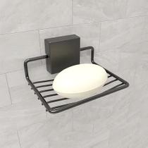 Saboneteira de Parede Adesivo 3M Autocolante Acessório Banheiro Suporte Fixo Luxo