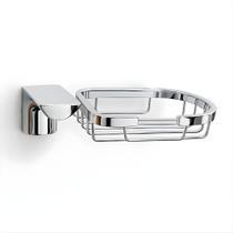 Saboneteira de Parede Inox Cromado Brilho Premium Antiferrugem e Design Moderno Linha Paris WESTING by BSMIX