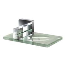 Saboneteira De Parede Liz 4100 C27 Vidro E Cromada - Fani