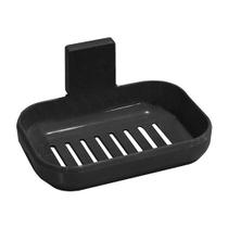 Saboneteira de Parede Preta com Suporte Adesivo Arqplast Saboneteira de Parede Preta com Suporte Adesivo Arqplast
