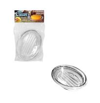 Saboneteira De Pia De Acrilico Oval Clean 13X9Cm