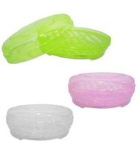 Saboneteira De Pia De Plastico Oval Transcolor Com Tampa E Tela - Erca Plast Saboneteira De Pia De Plastico Oval Transcolor Com Tampa E Tela - Erca Plast