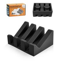 Saboneteira de silicone MRBULLOCK Self Draining Waterfall Black Saboneteira de silicone MRBULLOCK Self Draining Waterfall Black