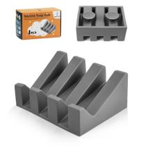 Saboneteira de silicone MRBULLOCK Self Draining Waterfall Grey Saboneteira de silicone MRBULLOCK Self Draining Waterfall Grey