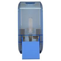 Saboneteira dispenser compacta glass azul alcool gel e sabonete liquido