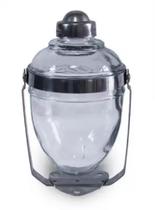 Saboneteira giratória de vidro com inox - 500ML