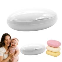 Saboneteira Infantil Bebê Mamãe Branco Porta Sabonete Oferta
