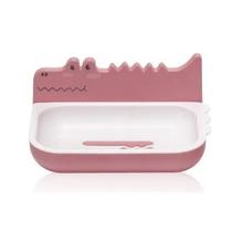 Saboneteira Infantil De Parede Baleia Jacaré Com Adesivo Camada Dupla