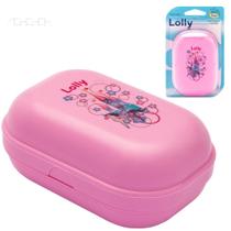 Saboneteira Infantil Lolly Tip Rosa Estampa Castelo