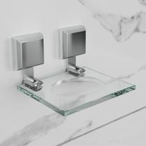Saboneteira Luxo Vidro Acessórios Para Banhos Banheiros