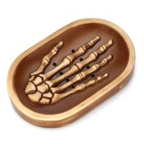Saboneteira mão Esqueleto caveira Skull Hand em resina