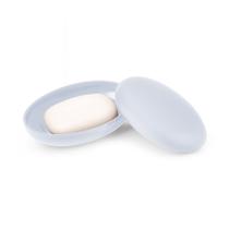 Saboneteira Oval com Tampa Plástica Portátil para Viagem Banheiro Pia Resistente e Compacta - Ambienta Saboneteira Oval com Tampa Plástica Portátil para Viagem Banheiro Pia Resistente e Compacta - Ambienta