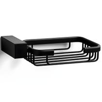 Saboneteira Parede BSMIX Aço Inox Preto Fosco Banheiro Lavabo Porta Sabonete Saboneteira Parede BSMIX Aço Inox Preto Fosco Banheiro Lavabo Porta Sabonete