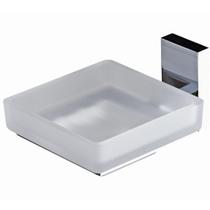 Saboneteira Parede Para Box Banheiro Quadrada Cromada
