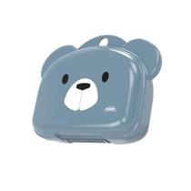 Saboneteira Pia Plastico ( Menino ) Urso ul Tampa 11X9X3,5