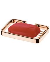 Saboneteira Porta Sabonete de Parede Banheiro Box Rosê Gold