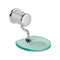 Saboneteira Porta Sabonete Sabão Barra De Vidro Super Luxo