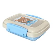 Saboneteira Porta Sabonete Viagem Infantil Azul Bebê - Usual Utilidades