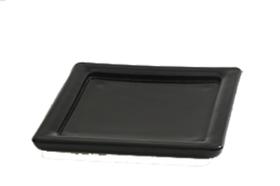 Saboneteira Preta Vidro Sabonete Barra