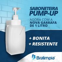 Saboneteira PUMP UP Capacidade 1 Litro BRALIMPIA