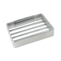 Saboneteira Quadrada Porta Sabonete Parede Bancada Nicho Aço Inox MULTIÚSO Cód. 3775