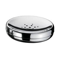 Saboneteira Redonda Aço Inox Lavabo Banheiro Cromada Hara