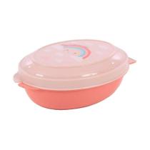 Saboneteira Rosa Decorada Arco Íris 180ML - FMSP Saboneteira Rosa Decorada Arco Íris 180ML - FMSP