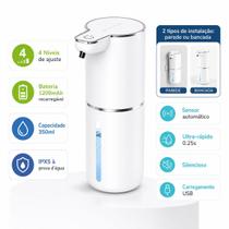 Saboneteira Sensor Automática Sem Toque 4 Ajustes de Espuma Saboneteira Sensor Automática Sem Toque 4 Ajustes de Espuma