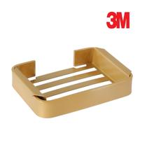Saboneteira Stander Dourado Fixação Adesiva 3m